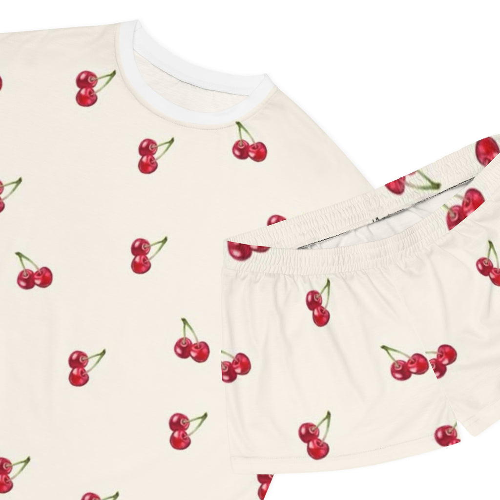 Cherry print, women's Short Pajama Set