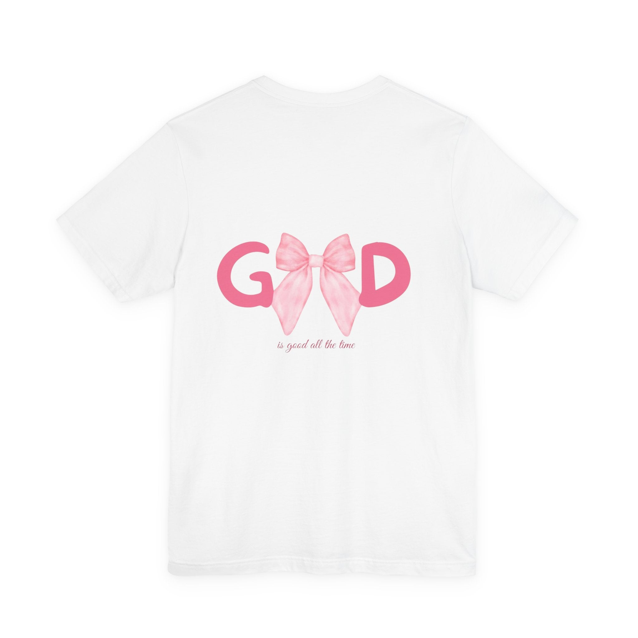 Good with Pink Bow Graphic Tee — "a great all the time" Cotton T-Shirt