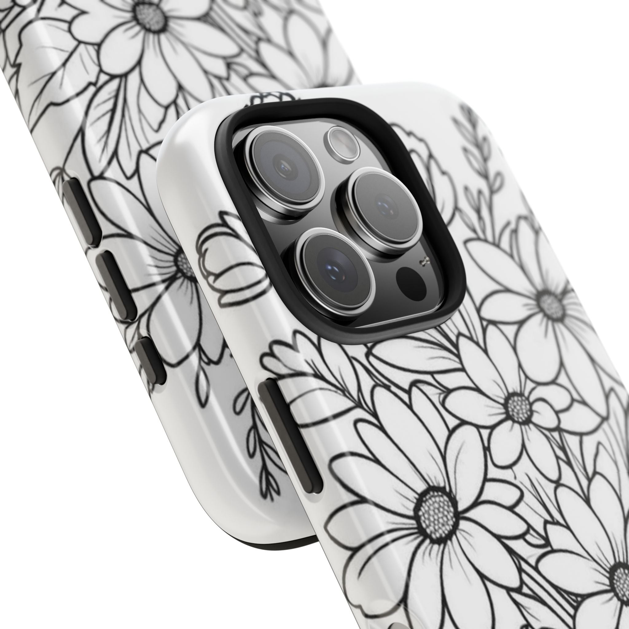 Daisy Bouquet Tough Phone Case — Protective Floral Phone Cover