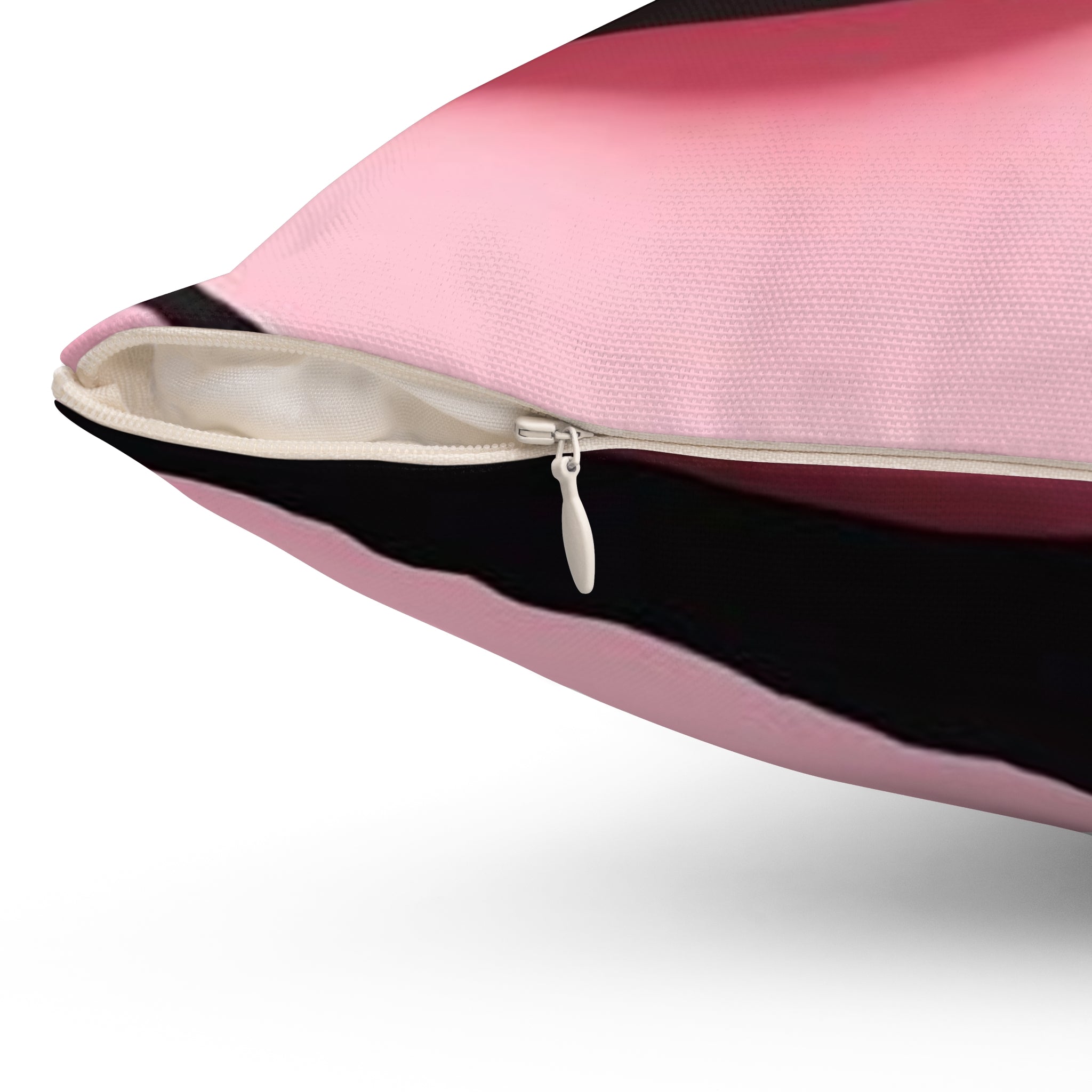 Abstract Pink & Black Decorative Pillow