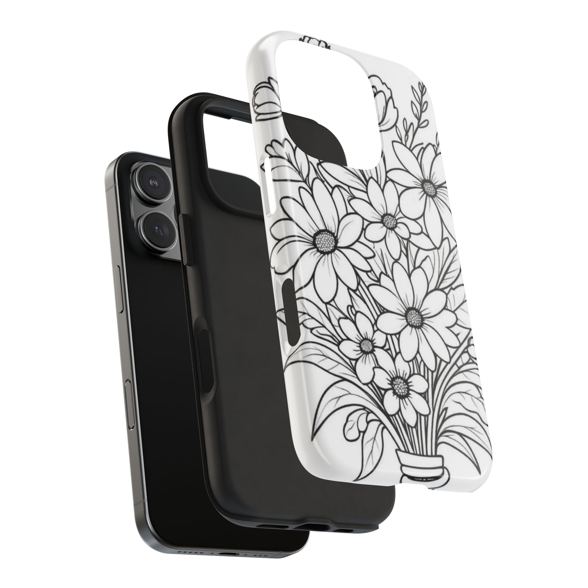 Daisy Bouquet Tough Phone Case — Protective Floral Phone Cover
