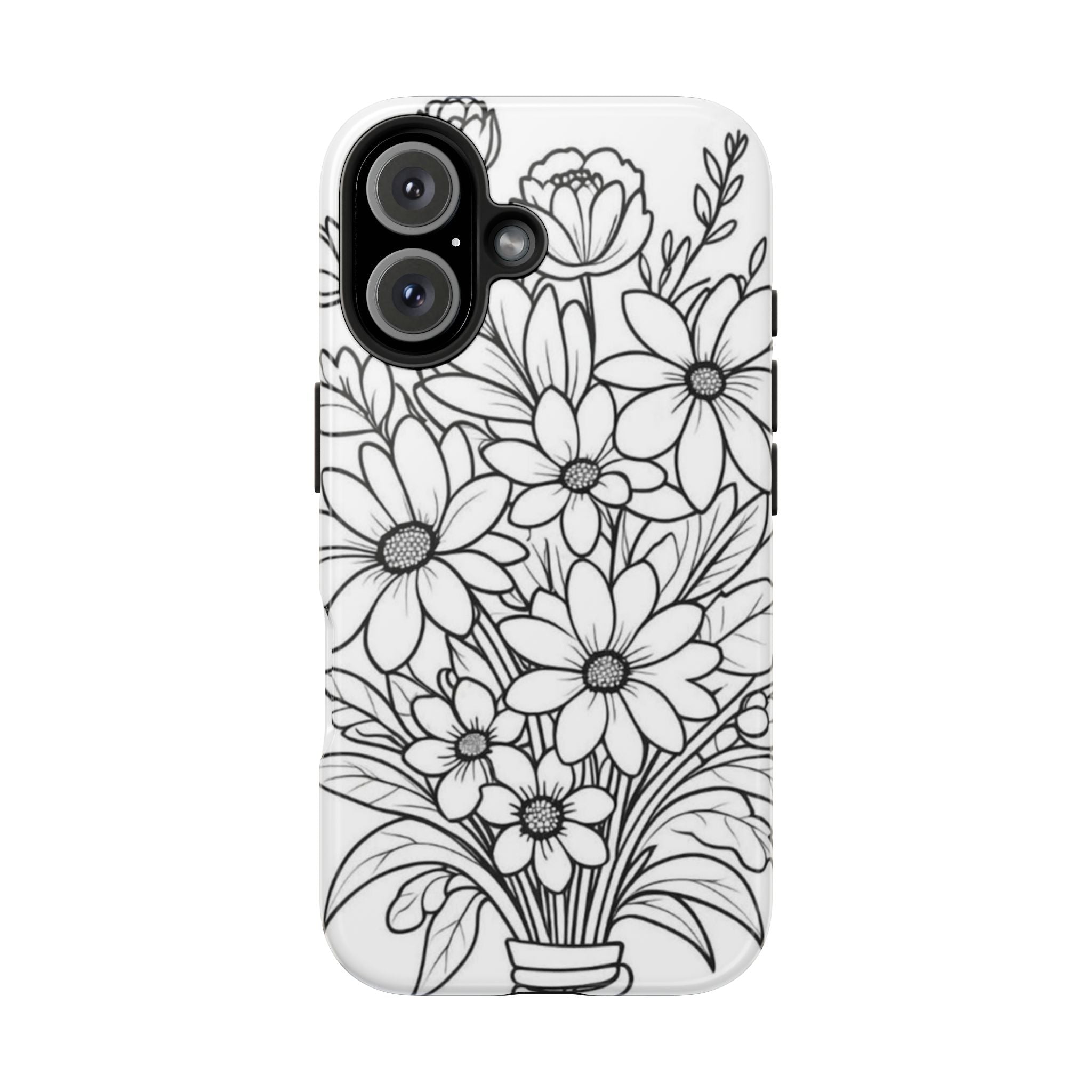 Daisy Bouquet Tough Phone Case — Protective Floral Phone Cover