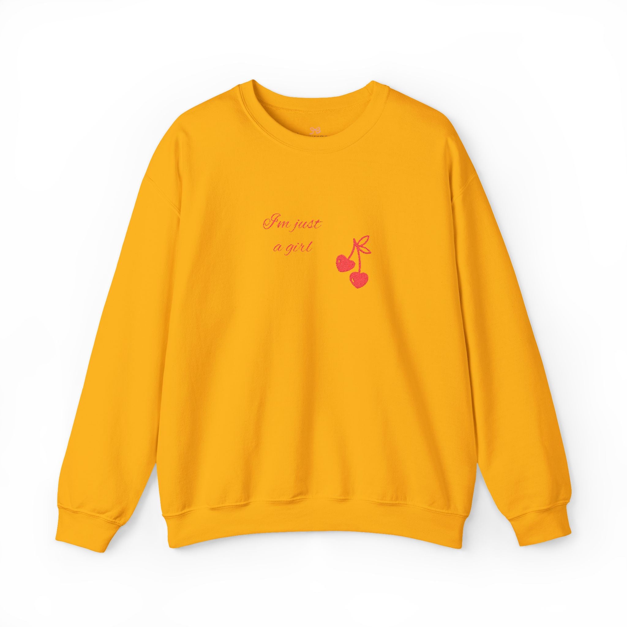 Cherry Heart Crewneck Sweatshirt — "How Sweet It Is" Minimal Graphic