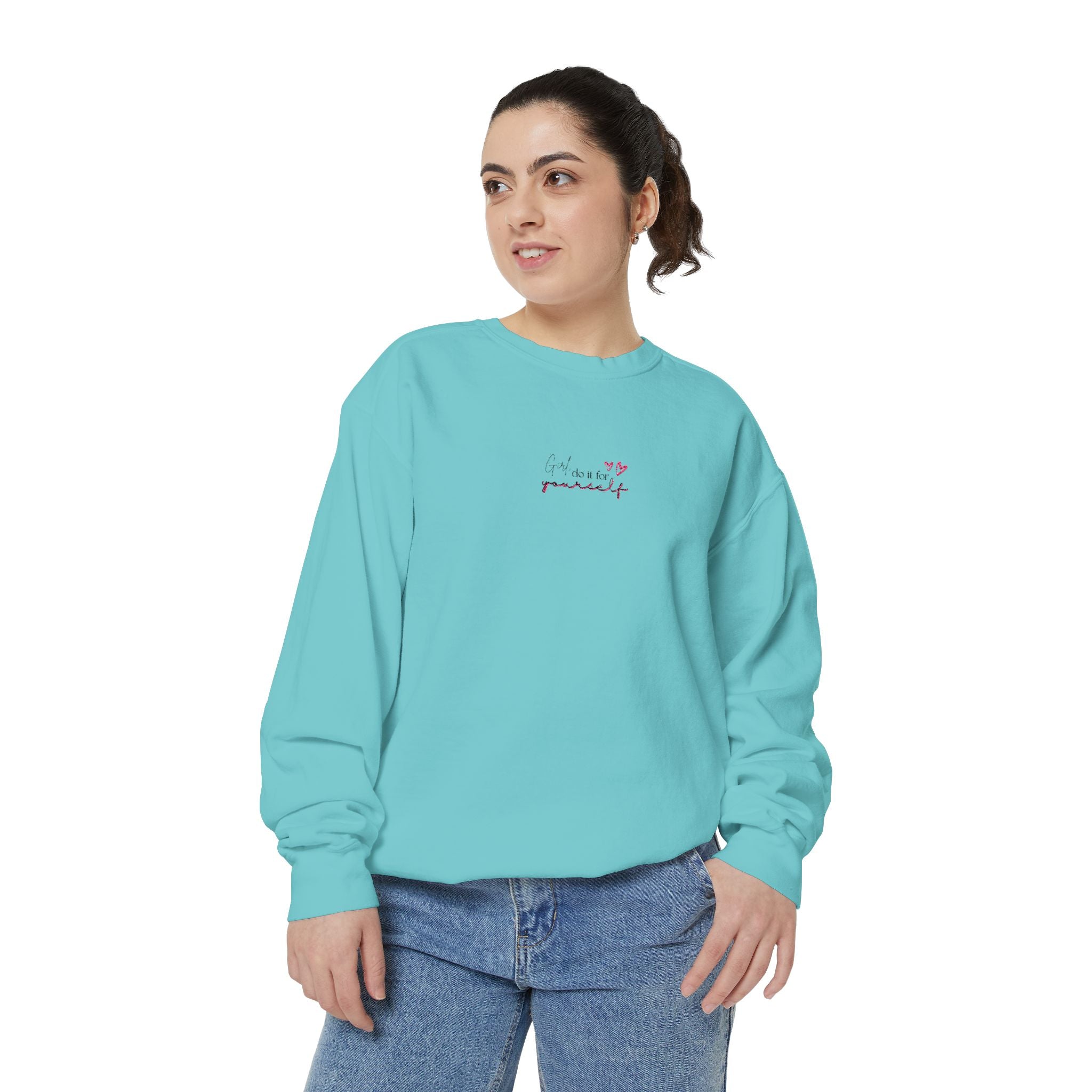 Cozy 'I'm So Proud' Embroidered Sweatshirt