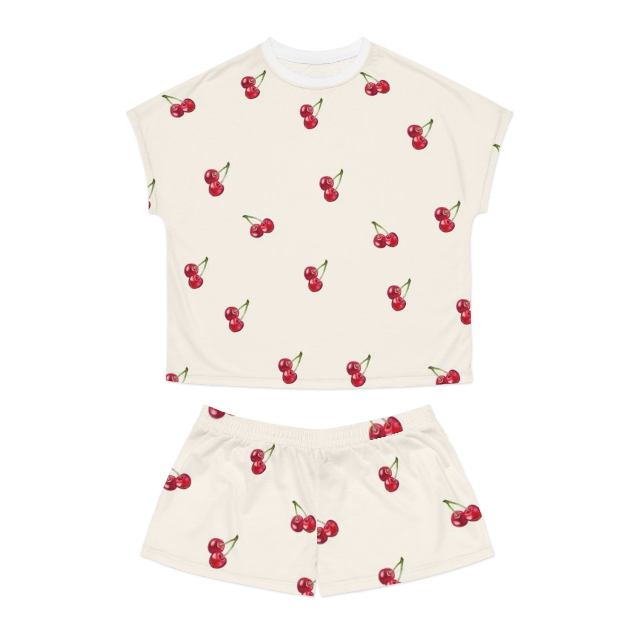 Cherry print, women's Short Pajama Set