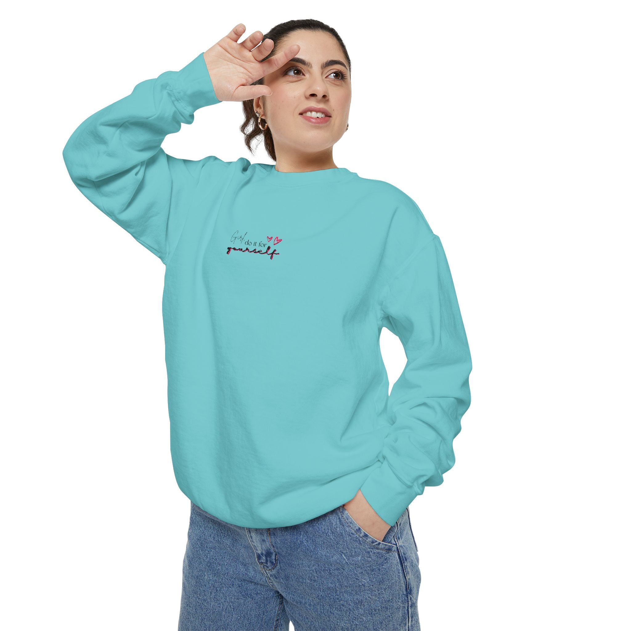 Cozy 'I'm So Proud' Embroidered Sweatshirt