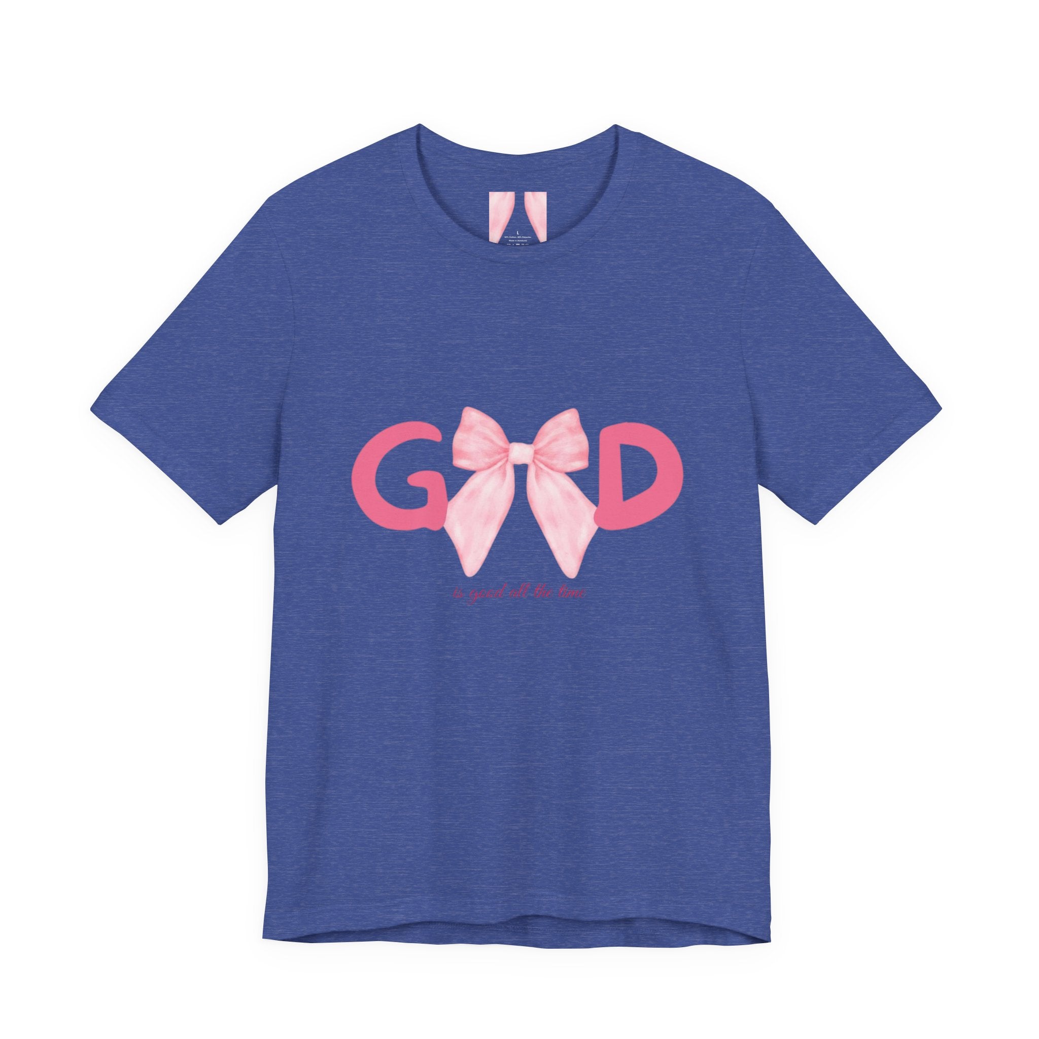 Good with Pink Bow Graphic Tee — "a great all the time" Cotton T-Shirt