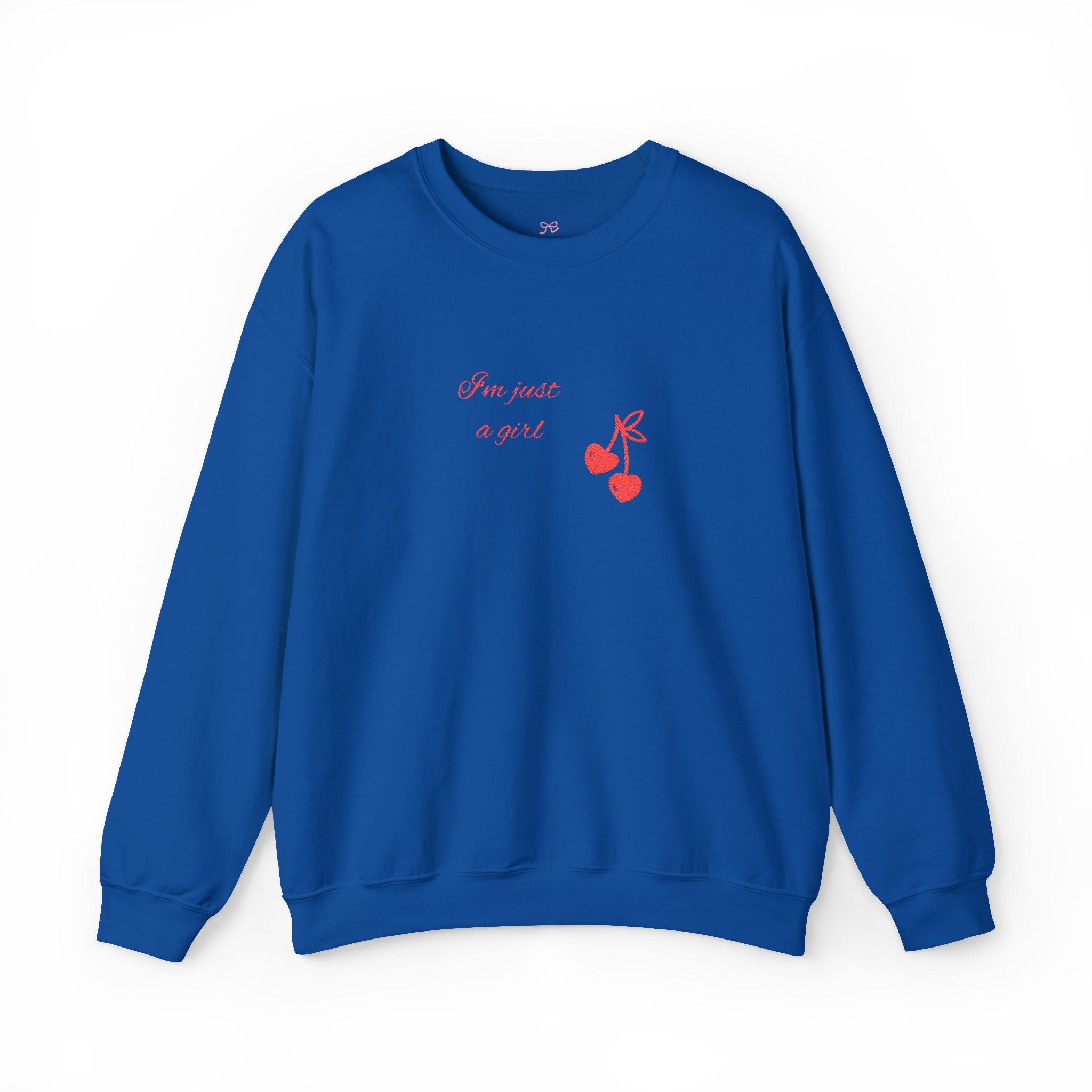 Cherry Heart Crewneck Sweatshirt — "How Sweet It Is" Minimal Graphic