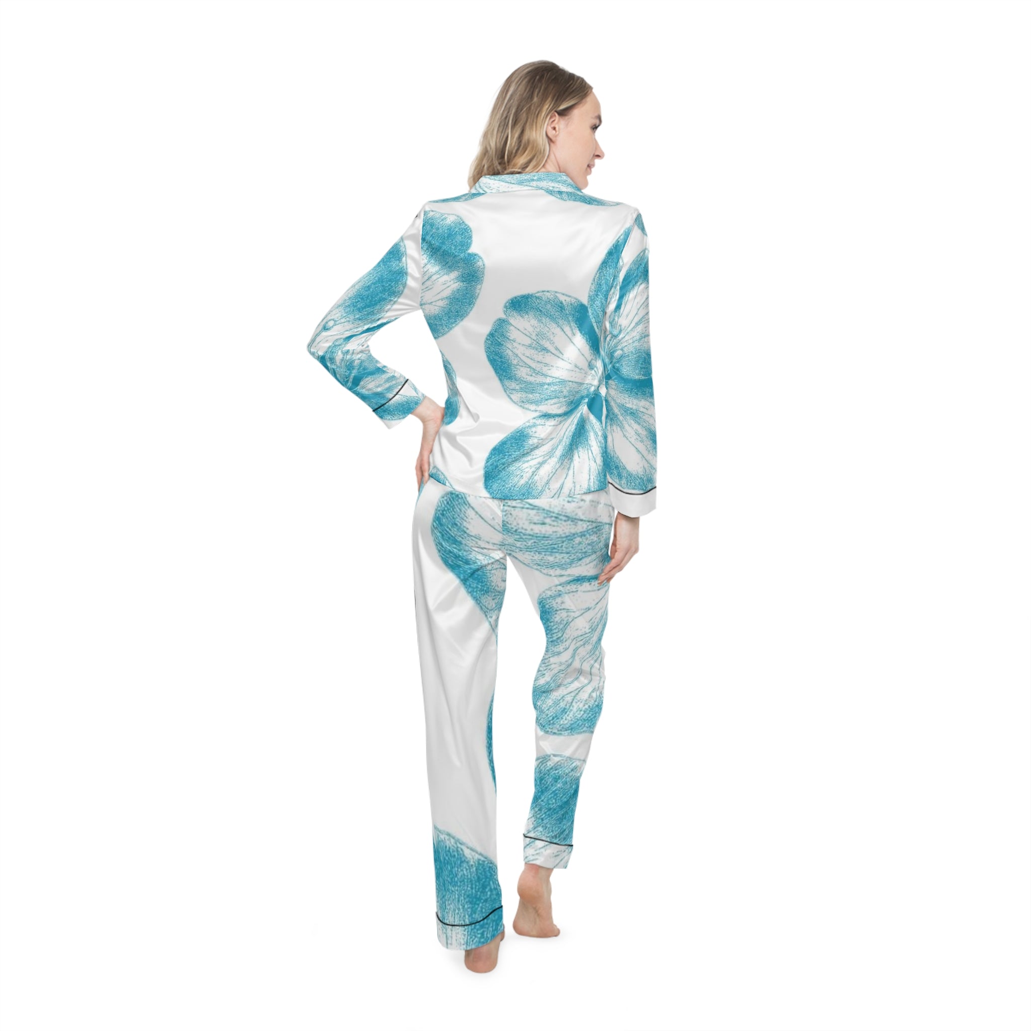 Women's Satin Pajamas (AOP)